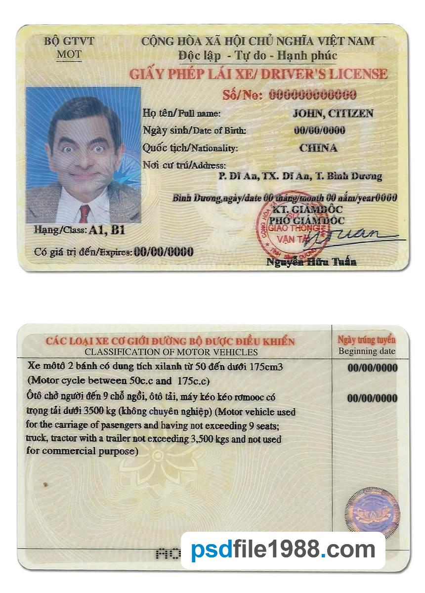 Vietnam Driving License